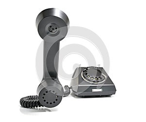Telephone with the taken off Handset