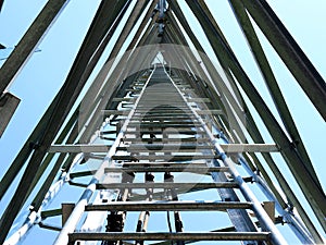 The telephone tower with antenna 5