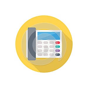 Telephone vector flat colour icon