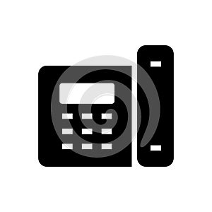 Telephone vector glyph flat icon