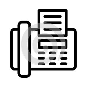 Telephone vector thin line icon