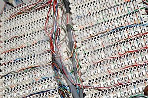 Telephone wires panel