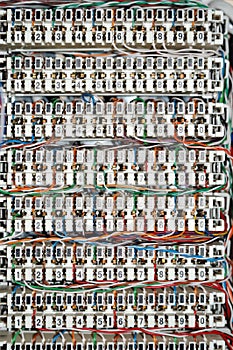 Telephone wires panel