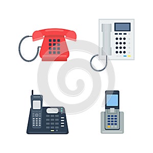 Telephones vector icons