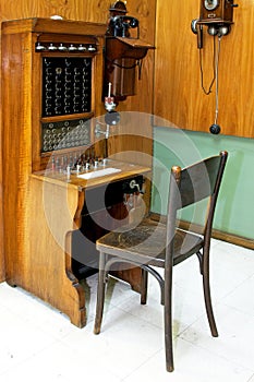 Telephonist workplace photo