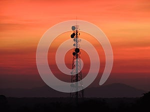 Telephony and telecommunications tower