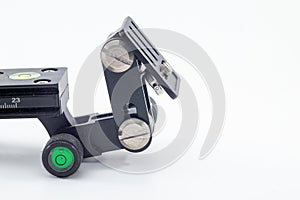 A telephoto Zoom Lens Bracket isolated on white background