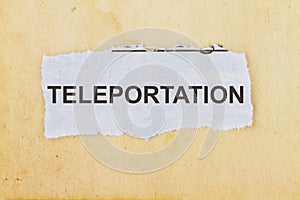 Teleportation