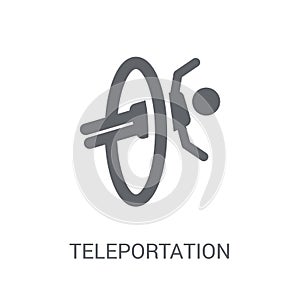 Teleportation icon. Trendy Teleportation logo concept on white b