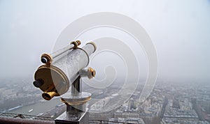 Telescope on the Eiffel tower, Paris