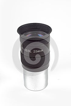 Telescope eyepiece on white background, isolate