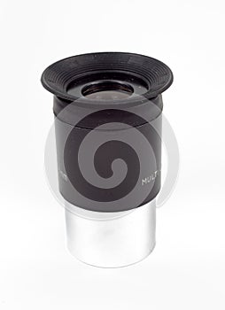 Telescope eyepiece on white background, isolate