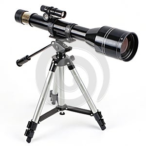Telescope Hobby isolated on white background photo
