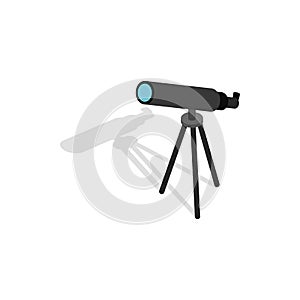Telescope icon, isometric 3d style