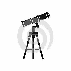 Telescope icon, simple style