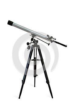 Telescope isolated on white