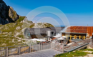 The telescope at the Karwendelspitze in Mittenwald