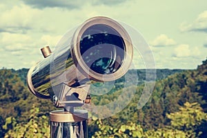 Telescope for landscape exploring.