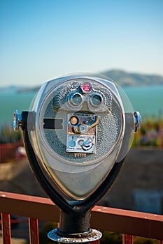 Telescope over Golden Gate Bridge