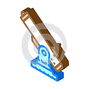 telescope space exploration isometric icon vector illustration