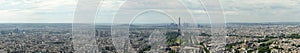 Telescope viewer and city skyline at daytime. Paris, France