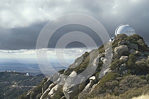 Telescopes atop Kitt Peak, Arizona