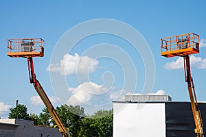 telescopic platforms cranes hydraulic arms high mobile rental