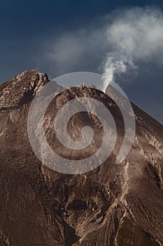 Teleshot of Merapi Vulcano