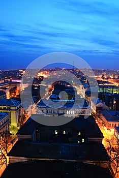 Night cityscape. Russia. Rostov-on-Don.