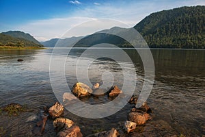 Teletskoye lake in Altai mountains