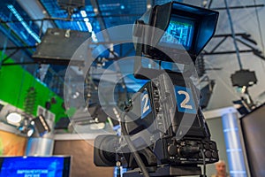Television camera close-up
