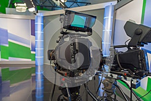 Television camera close-up