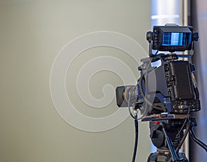 Television camera close-up