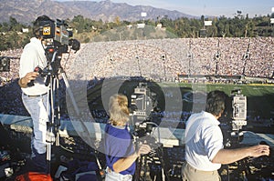 Television camera crews