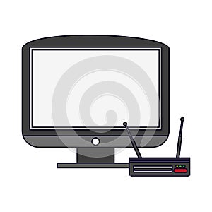 Television and digital decoder