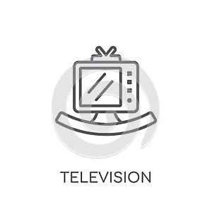 Television linear icon. Modern outline Television logo concept o