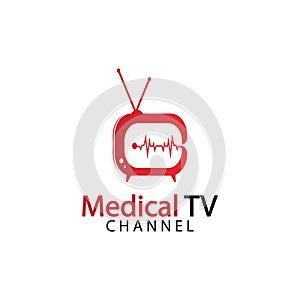 Television medical logo icon vector design template, Design Concept, Creative Symbol, Icon