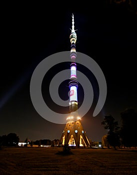 Television (Ostankino) tower at Night , Moscow, Russia