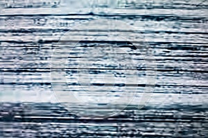 Television screen with static noise caused by bad signal reception