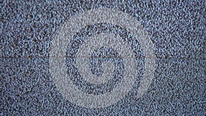 Television signal tv noise screen flicker with static caused a by bad reception