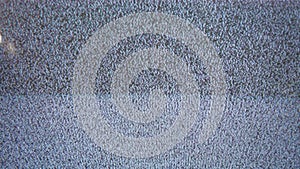 Television signal tv noise screen with static caused a by bad flicker reception