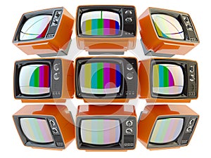 Television, telecommunication, mass media broadcasting and surveillance concept