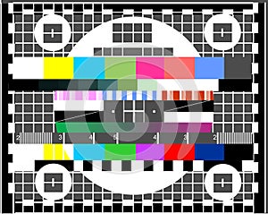 Television test screen