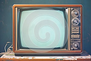 Television time travel Vintage appeal with a retro TV display