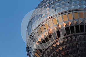 Television tower berlin closeup