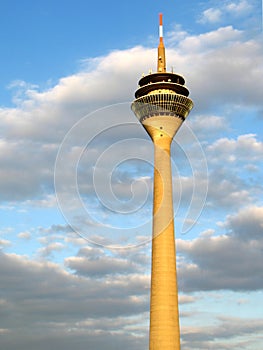 Television tower in DÃÂ¼sseldorf photo