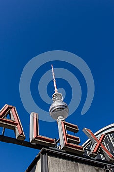 Television tower (Fernsehturm) and ALEX letters