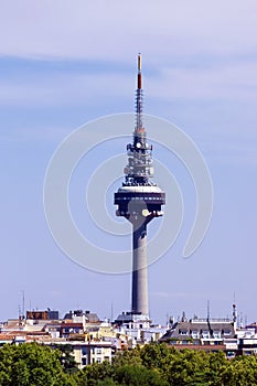 Television tower in Madrid, Spain photo