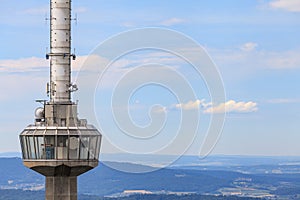 Television tower on top of Mt. Uetliberg in Zurich, Switzerland.