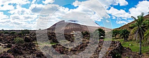 Telica stratovolcano panorama in Nicaragua. photo